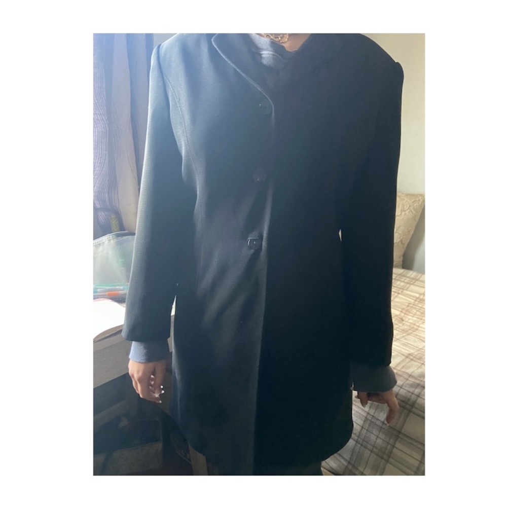 Larry Levine Black Solid Blazer Jacket - image 2